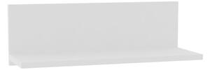 Etajera de perete Fanera din melamina alba, 60x21.6x19.6 cm
