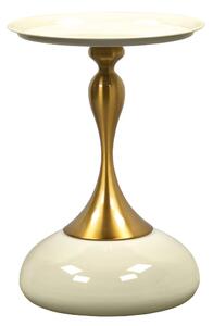 Măsuță laterală Fjord (ivory + auriu). 1119378