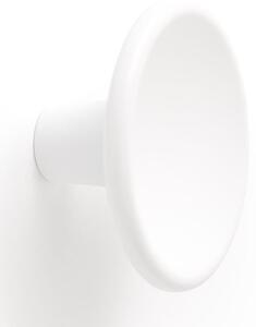 Buton pentru mobila Disc Zamak, finisaj alb mat, D 50 mm