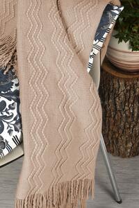 Pătură tricotată Marilyn Latte bej 170 cm