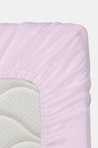 Cerşaf de pat cu elastic din bumbac, violet deschis mov_deschis