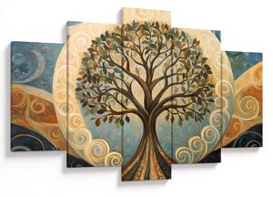 Tablou – Arborele vieții și spirale (150x105 cm)