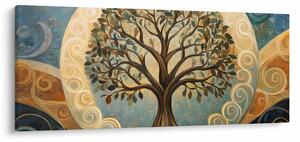 Tablou – Arborele vieții și spirale (120x50 cm)