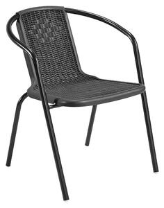 Scaun de grădină Fendy (negru)oțel + plastic). 1119471