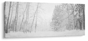 Tablou - Pier de lemn în timpul iernii (120x50 cm)