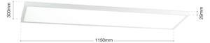 Orion - Panou LED aplicat DISC, dimabil, 40 W, 230 V, 2700/3000/4000 K, 115 x 30 cm, alb