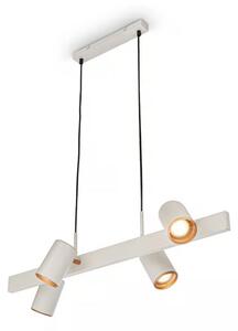 Briloner 4058044 - Candelabru suspendat pe cablu ERA 4xGU10/10W/230V, crem