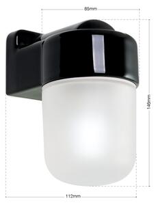 Orion - Lampă de perete OSTIA 1xE27/40W/230V neagră