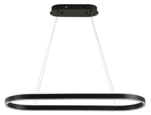 Brilagi - Lustră LED suspendată pe cablu PONDIE LED/43W/230V 80x30 cm neagră