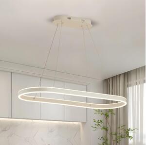 Brilagi - Lustru LED suspendat pe cablu PONDIE, 45W, 230V, 80x30 cm, alb