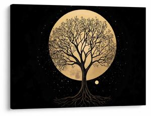 Tablou – Arbore în lună plină aurie I. (70x50 cm)