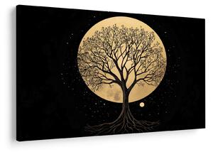 Tablou – Arbore în lună plină aurie I. (90x60 cm)