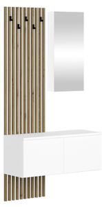 Set mobilier hol Reboka (alb + stejar artisan). 1119532