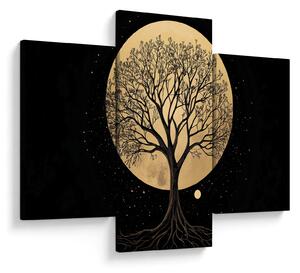 Tablou – Arbore în lună plină aurie I. (90x60 cm)