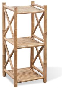 Raft pătrat cu 3 niveluri din bambus