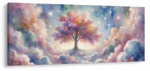 Tablou – Arborele vieții printre nori (120x50 cm)