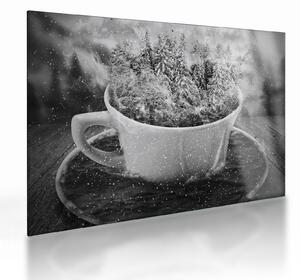 Tablou pe sticlă - O ceașcă de natură (70x50 cm)