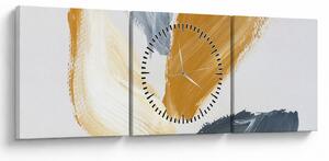 Tablou - Pictură minimalistă (cu ceas) (90x30 cm)