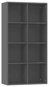 Bibliotecă/Dulap, negru, 66x30x130 cm, lemn prelucrat