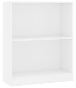 Bibliotecă, alb, 60x24x74,5 cm, lemn compozit