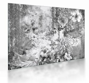 Tablou pe sticlă - Grădină romantică (70x50 cm)