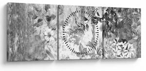 Tablou - Grădină romantică (cu ceas) (90x30 cm)