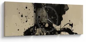 Tablou - Femeie de jazz (cu ceas) (90x30 cm)