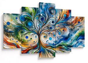 Tablou – Arbore energetic colorat (150x105 cm)