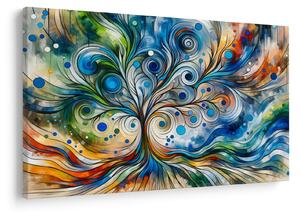 Tablou – Arbore energetic colorat (90x60 cm)