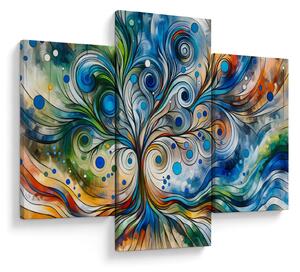 Tablou – Arbore energetic colorat (90x60 cm)