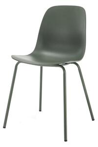 Scaun de dining verde din plastic Whitby – Unique Furniture