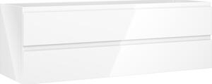 Mexen Orio, mobilier de baie sub chiuvetă 140 cm, 2 sertare, alb lucios, 91A10-14047-2-BFF00