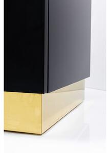 Comoda Cracked negru auriu 165x80cm