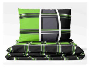 Lenjerie de pat din bumbac CUBE verde Dimensiune lenjerie de pat: 70 x 90 cm | 140 x 200 cm