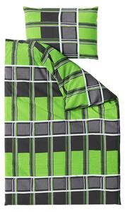 Lenjerie de pat din bumbac CUBE verde Dimensiune lenjerie de pat: 70 x 90 cm | 140 x 200 cm