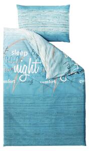 Lenjerie de pat din bumbac turcoaz BLUE DREAM Dimensiune lenjerie de pat: 70 x 90 cm | 140 x 200 cm