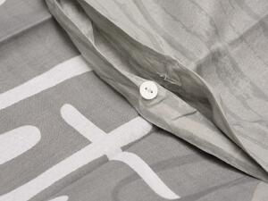 Lenjerie de pat din bumbac gri GREY DREAM Dimensiune lenjerie de pat: 70 x 90 cm | 140 x 200 cm
