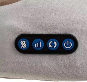 Perna călătorie cu masaj și încălzire, Role Shiatsu, 3 intensități de masaj, încărcare USB