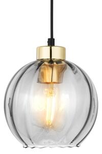 Abajur de rezervă din sticlă pentru lustru DEVI E27, diametru 18 cm, transparent
