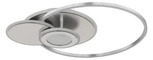 Globo 68278-24 - plafonieră LED dimabilă BELTRAN LED/24W/230V argintie + telecomandă