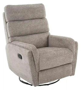 Fotoliu recliner ARGOS, stofa clasica gri - Raven 07, 78x84/162x107 cm
