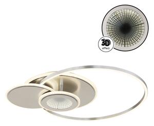 Globo 68278-24 - plafonieră LED dimabilă BELTRAN LED/24W/230V argintie + telecomandă