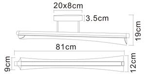Globo 68256D - Lustră LED pe tijă MALINDA LED/28W/230V 2700/4000/6000K