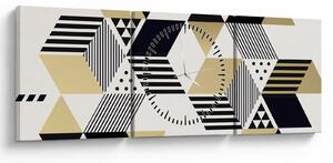Tablou - Forme geometrice N⁰1 (cu ceas) (90x30 cm)