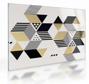 Tablou pe sticlă - Forme geometrice N⁰1 (70x50 cm)