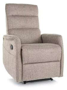 Fotoliu recliner SOLON M, stofa clasica bej - Brego 34, 74x86/162x106