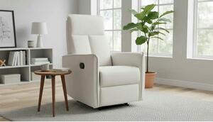 Fotoliu recliner NIKOS, stofa clasica bej deschis - Brego 22, 72x86/15