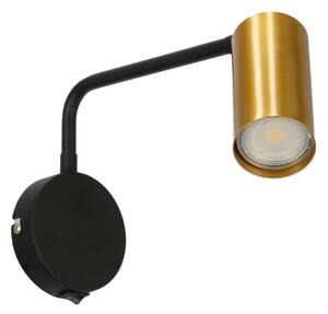 Lampă de perete TINA 1xGU10/15W/230V neagră/aurie