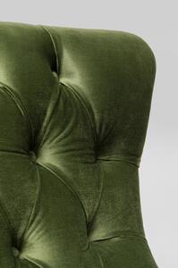 Fotoliu rotativ verde cu picioare aurii Bellissima 78x93 cm