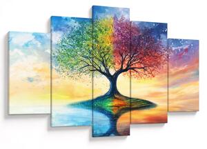 Tablou – Arbore pictat al anotimpurilor (150x105 cm)